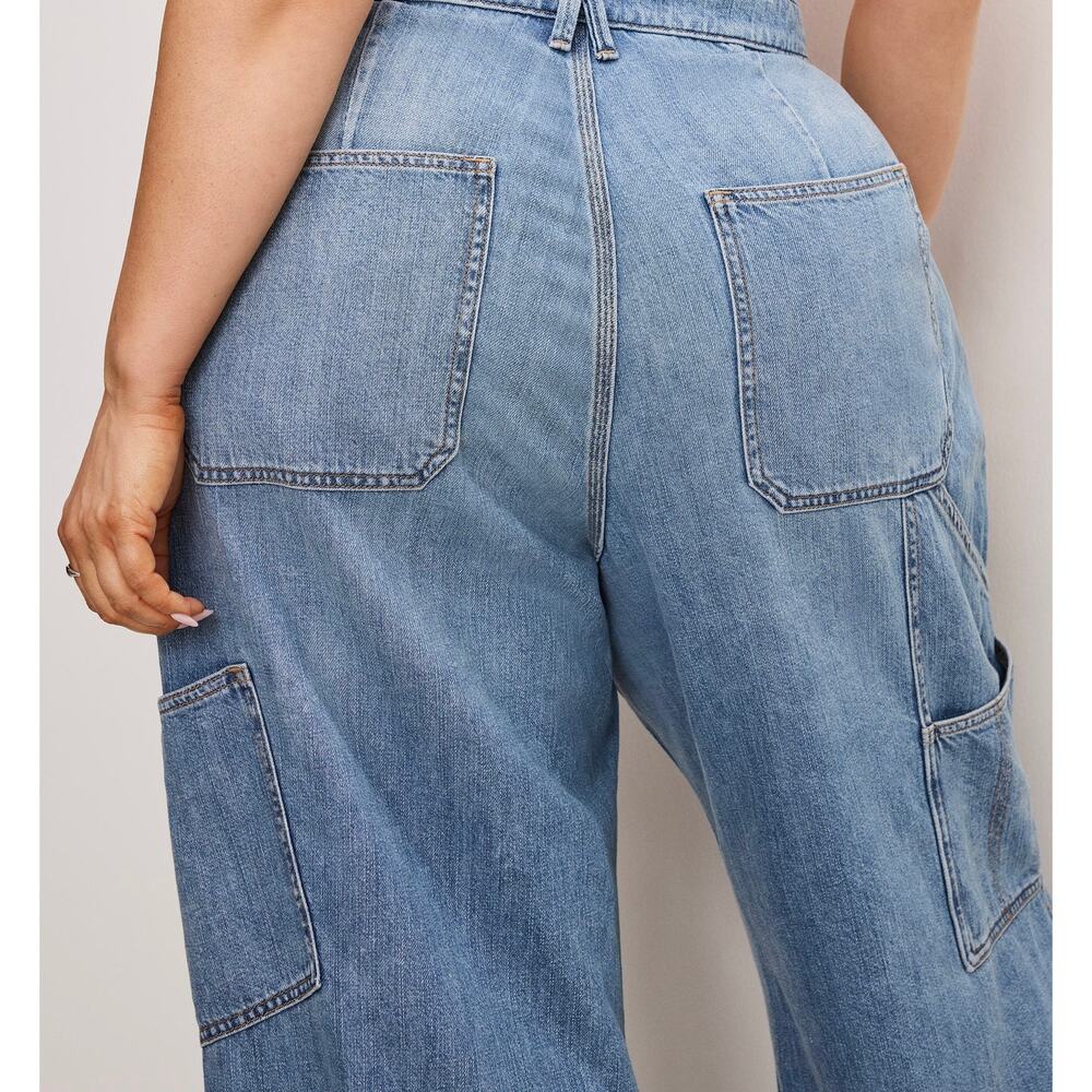 Good American Good Standard Ease Carpenter Jeans – Plus Size 18– NWT - Picture 4 of 9